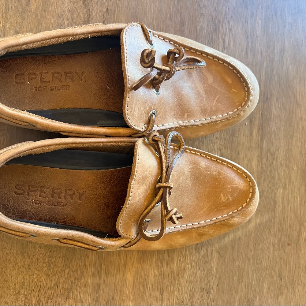 Sperry Men's Brown Leather Boat Shoes